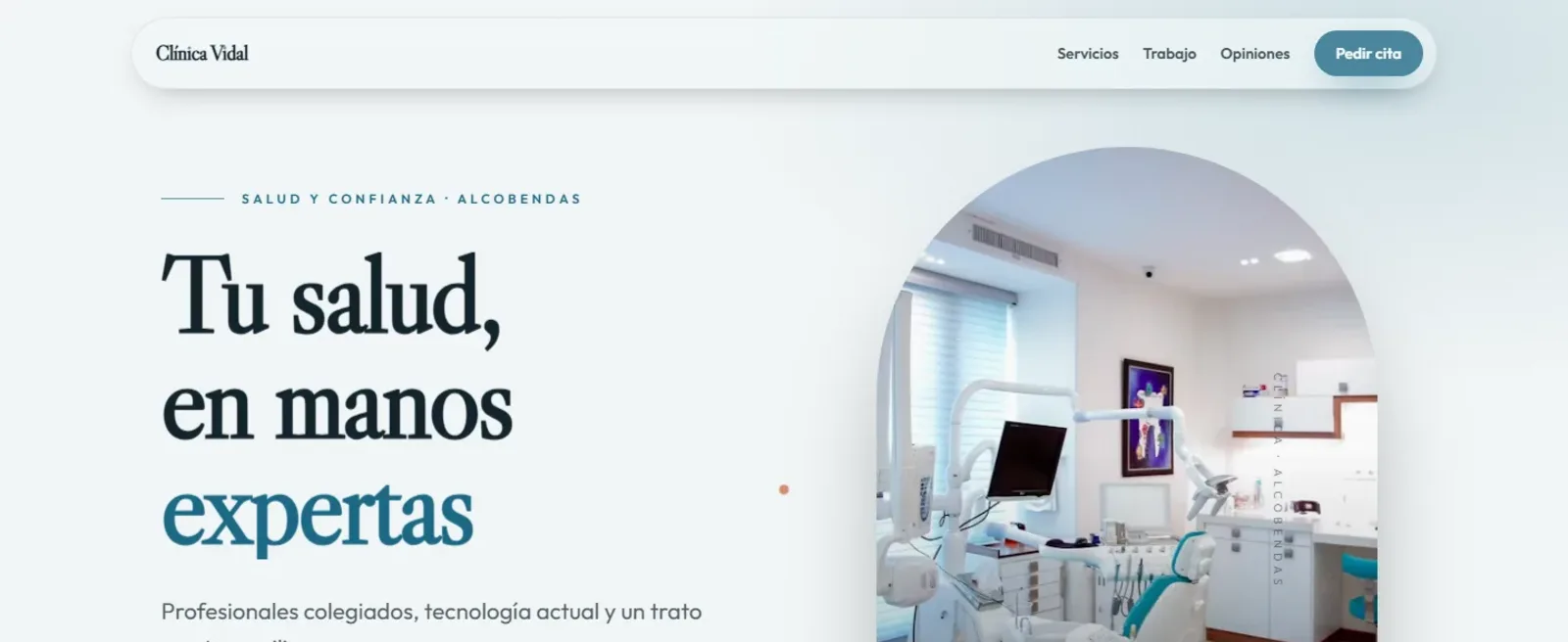 Web de clínica: limpia, cercana y con cita online